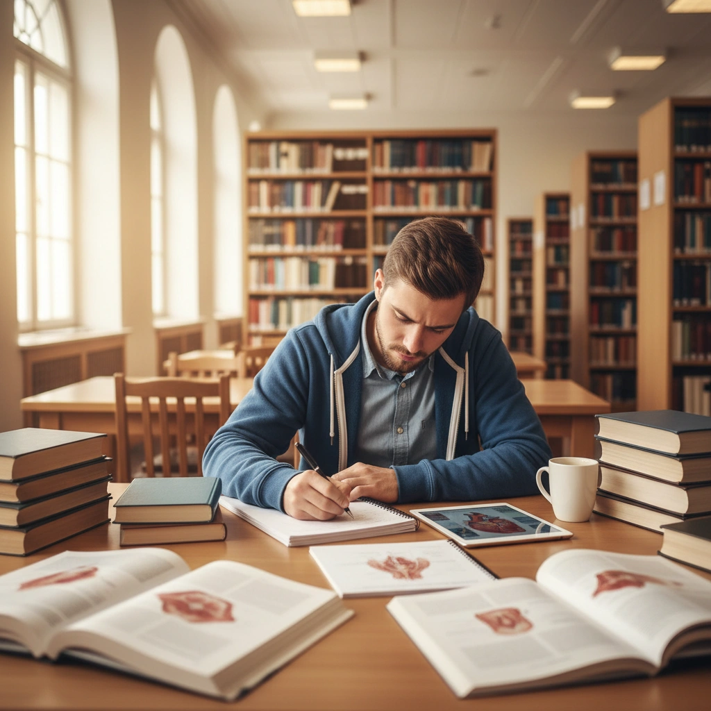 Student preparing for the UCAT admissions test