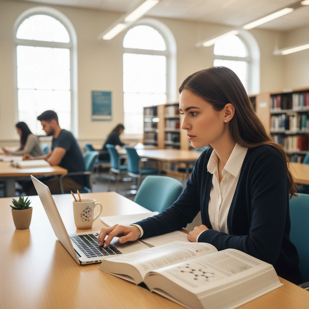 Student preparing for the MCAT admissions test